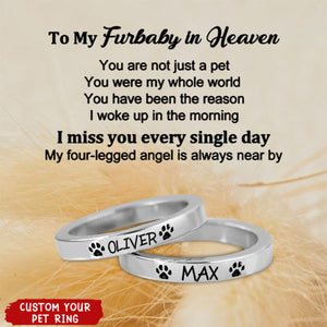 Personalized Pet Name Ring